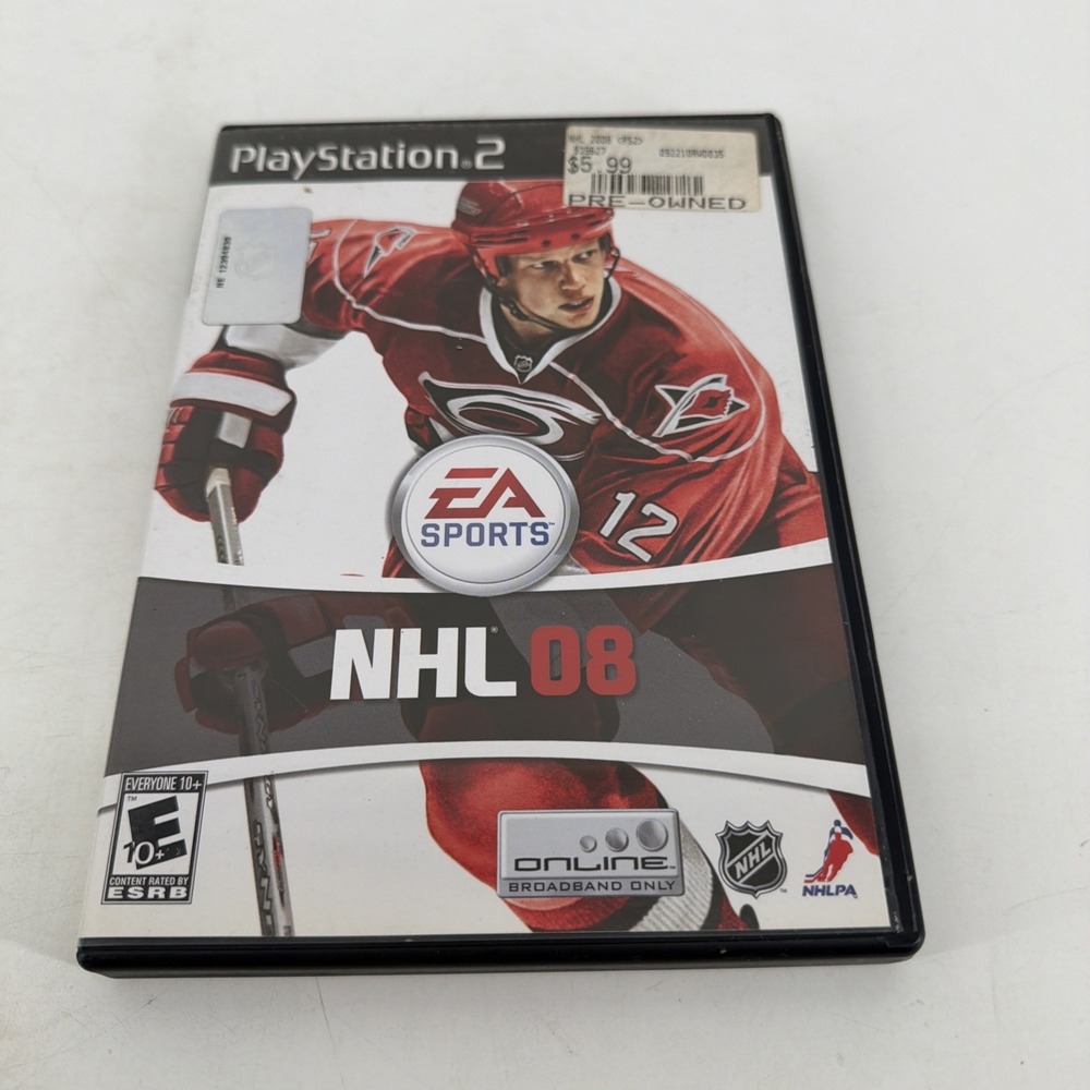 NHL 08 (Sony PlayStation 2, 2007) PS2